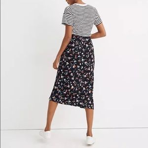 Madewell Midi Slip Skirt in Drifting Flowers